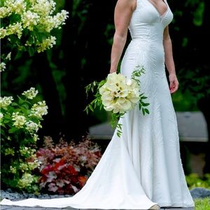 Madi Lane Wedding Gown “Marlowe” - 1920s era beaded vintage inspired